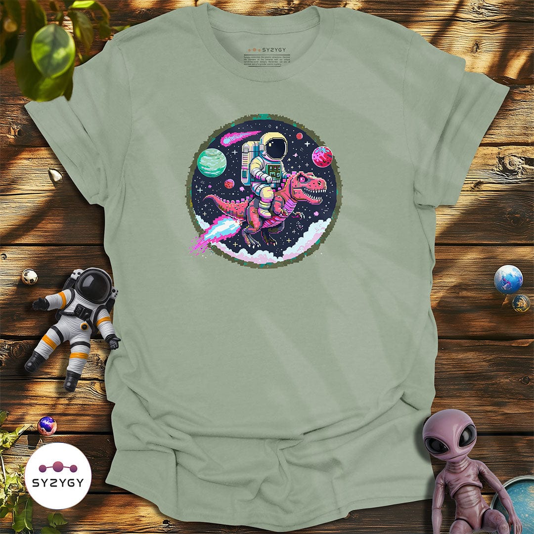 Syzygy Supply T-Shirt Sage / S Cosmic T-Rexpedition T-shirt Space Aliens UFO Apparel
