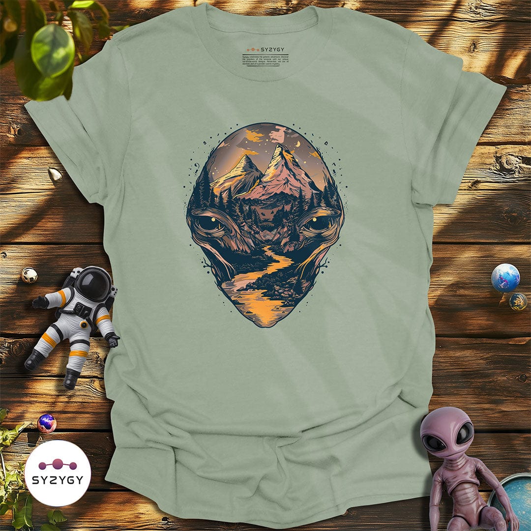 Syzygy Supply T-Shirt Sage / S Mountain Mirage T-shirt Space Aliens UFO Apparel