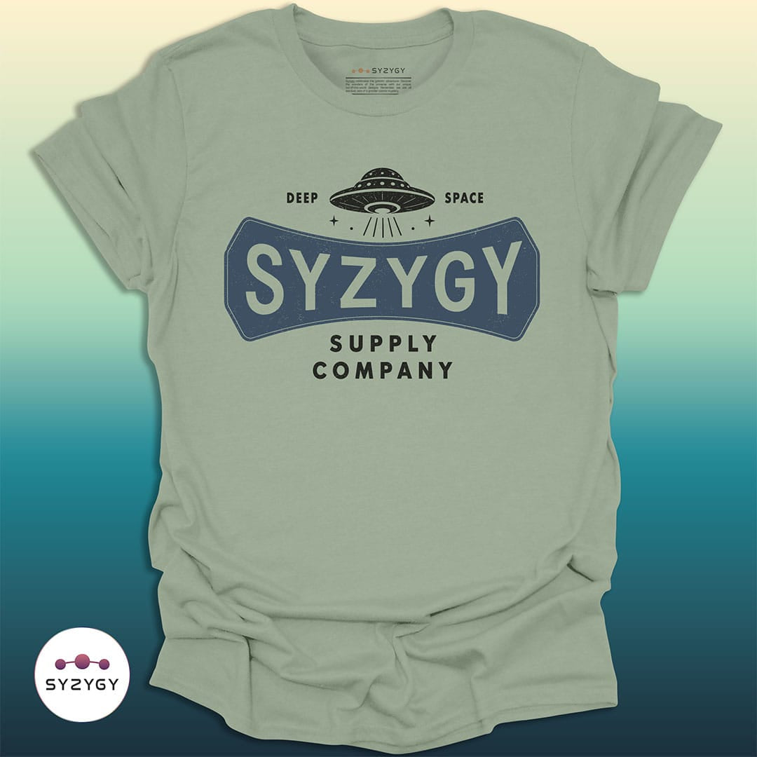 Syzygy Supply T-Shirt Sage / S Syzygy Deep Space Logo T-shirt Space Aliens UFO Apparel